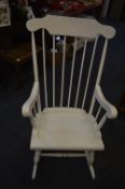White Rocking Chair