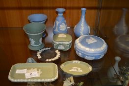 Nine PIeces of Wedgwood Jasper Ware