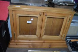 Pine Framed Display Cabinet