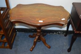 Inlaid Mahogany Side Table