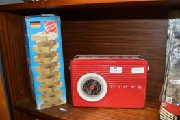 Jenga and a Novelty Tin