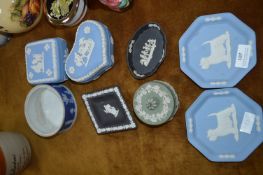 Eight Wedgwood Jasper Ware Pots