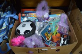 Box Containing Children's Books, Binoculars, etc.