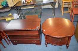 Mahogany Effect TV Stand and Coffee Table