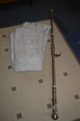 Brass Curtain Pole and Curtains