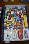 Box of Diecast Model Cars, Boats and Planes by Din