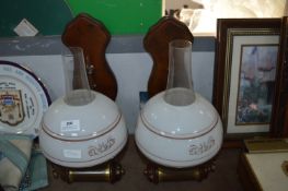 Two Retro Wall Lights