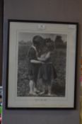 Framed Photo Print - Two Children