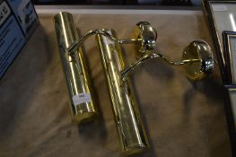Pair of Brass Effect Lights