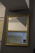 Gilt Framed Bevelled Edge Wall Mirror