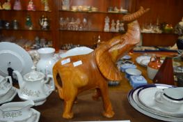 Wooden Carving of an Elephant