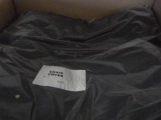 *60 Black Polycotton Chair Covers