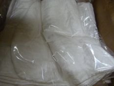 *70 White Crushed Taffeta Chair Covers