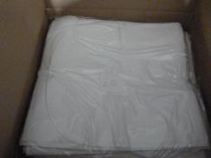 *80 White Polycotton Chair Covers