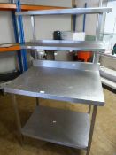 *Stainless Steel Preparation Table with Shelves 95