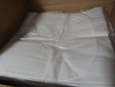 *80 White Polycotton Chair Covers