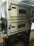 Double Pizza Oven on Stand