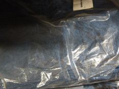 *130 Sea Blue Crushed Taffeta Chair Covers