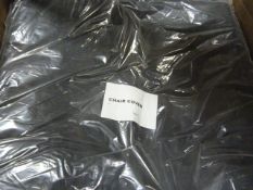 *60 Black Polycotton Chair Covers