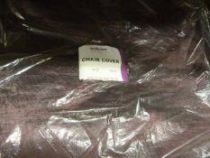 *111 Sea Blue & 10 Violet Crushed Taffeta Chair Co