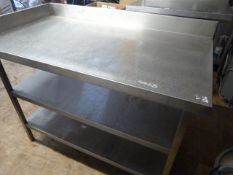 *Stainless Steel Preparation Table 128x69x88cm