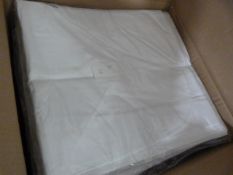 *80 White Polycotton Chair Covers