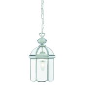 1 x Chrome Lantern With Polished Bevelled Domed Glass Panels - New Boxed Stock - CL323 - Ref: 5131CC