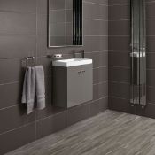 10 x Alpine Duo 495 Wall Hung Vanity Unit - Gloss Grey  - Brand New Boxed Stock - Dimensions: W49.
