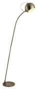 1 x 1-Light Magnetic Head Floor Lamp In Antique Brass - New Boxed Stock - CL323 - Ref: 5491AB / PalE