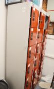 1 x Contents of Staff Changing Room - Includes Lockers, Clothes Hanger and Chair - Ref BB195 TF - CL