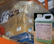 256 x Premiere Kitchen Force 2 Litre Concentrated Surface Sanitiser - RESALE PALLET - Suitable For