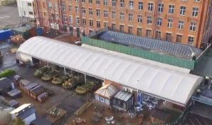 Botany Bay Garden Centre Canopy - Galvanised Steel Construction - CL351 - Location: Chorley PR6