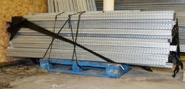 9 x Bays of Metalsistem Steel Modular Storage Shelving - Includes 29 Pieces - Recently Removed