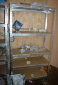 4 x Boltless Galvanised Steel Shelving Racks - H178 x W89 x D40 cms - Ref BB417 TF - CL351 - Locatio