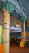 1 x Pineapple Soft Padded Protection Covering With Wood Panels and 