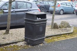 1 x Outdoor Waste Bin in Black - BB000 OS - CL351 - Location: Chorley PR6The winning bidder is