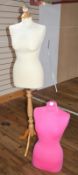1 x Dressmakers Dummy Mannequin With Stand and Extra Torso - Ref BB856 2F - CL351 - Location: Chorle