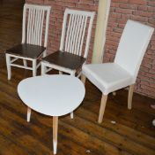 9 x Various Pieces of Furniture - Includes 3 x Dining Chairs, 2 x Executive Office Chairs, 1 x