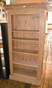 1 x Solid Wood Book Case / Display Unit - Dimensions: W96 x D36 x H139cm - Ref M509 F3