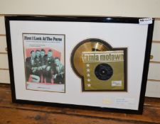 1 x Framed Tamla Motown Record - 'First I Look At The Purse' By The Contours