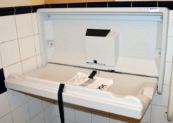 1 x Robert Scott Wall Mounted Baby Changing Unit - Installed June 2018 - Includes Instructions -