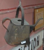 1 x Vintage Railroad Train Oil Can - Ref BB776 - CL351 - Location: Chorley PR6