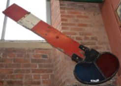 1 x Vintage Railway Signal Arm - Approx 4ft Length - Manufactured From Wood, Cast Metal and Coloured