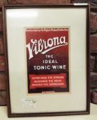 1 x Framed Vintage Advertisement - Dimensions: H43 x W33cm - Ref M549 BC - CL351