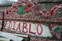 6 x Diablo Fairground Carousel Fibreglass Panels - Dimensions to Follow - Ref BB1640 OS - CL351 -