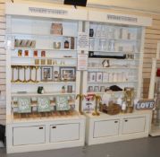 3 x Yankee Candle Dresser Cabinets in Cream - H220 x W110 cms - Ref BB000 GFF - CL351 - Location: