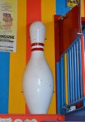 1 x Giant Wall Mounted Half Bowling Pin - Approx 5'5 Feet Tall - Ref BB - CL351 - Location: Chorley