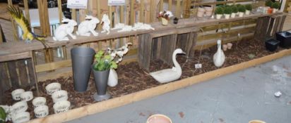 Assorted Collection of Resale Stock - Includes Approx 45 x Various Dog Bowls and Garden Ornaments -