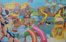 1 x Vintage 1995 Artists Impression of Botany Bay Puddletown Playcentre - Hewitt Roberts Powell - 41