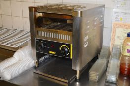1 x Buffalo Double Slice Conveyor Toaster With Stainless Steel Finish - H41 x W37 x D75 cms - Re
